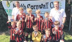 Great effort by U10s football boys in North Cornwall Cup