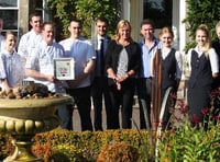 Three AA rosettes  for fine dining hotel