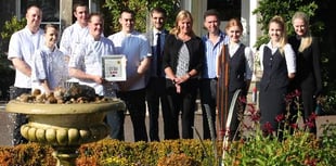 Three AA rosettes  for fine dining hotel
