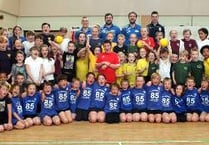 Some dodgy moves at Horrabridge District Sports School Dodgeball Tournament
