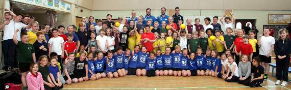 Some dodgy moves at Horrabridge District Sports School Dodgeball Tournament