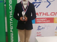 Mount Kelly's Martha Miles comes third in U13 National Modern Pentathlon