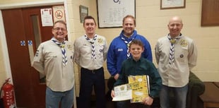 North Tawton cub James Matthews completes 100 challenges