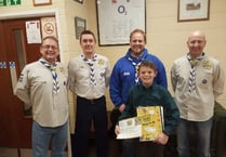 North Tawton cub James Matthews completes 100 challenges