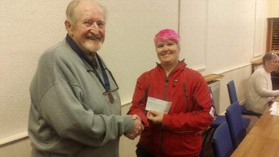 Outgoing Conservative Club president presents £200 to Okehampton's search and rescue team