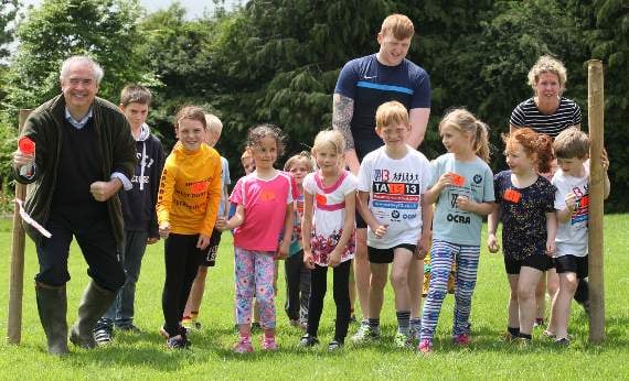 Fun run for children at Lamerton's summer fete