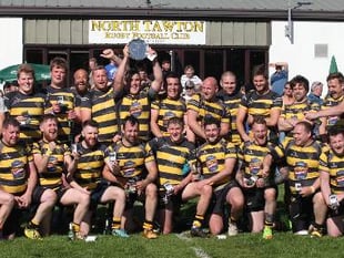 Celebrations for North Tawton in plate