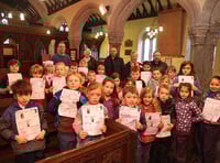 Schoolchildren put new church trail to the test