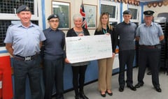 Okehampton Air Cadets raise more than £2,000 for Hospiscare in memory of Jennifer Bourne