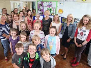 Smiles aplenty at Boasley Cross Primary 90th anniversary reunion