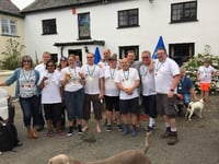 Northlew pub punters taking on marathon hike for charity