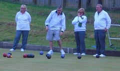 North Tawton bowlers in tight mixed triple with Crediton