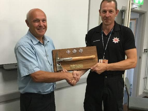 Fond farewell to Okehampton Fire Station's commander Ian Donovan