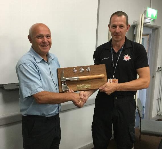 Fond farewell to Okehampton Fire Station's commander Ian Donovan