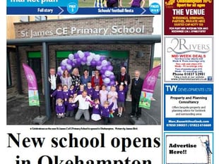 In this week's Times: New school building opens, Hatherleigh Market redevelopment given the go-ahead, all the local sport and more!