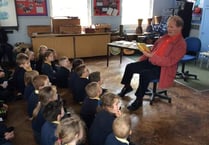 Children's author Sir Michael Morpurgo visits Hatherleigh Primary