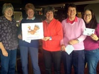 Ladies on turkey trot men in Stableford