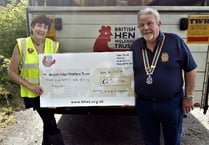 Egg-cellent boost for hen charity from Okehampton Rotary Club