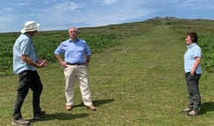 MP talks farming with Natural England at Cox Tor