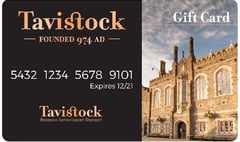 A gift card has been launched to boost Tavistock high street