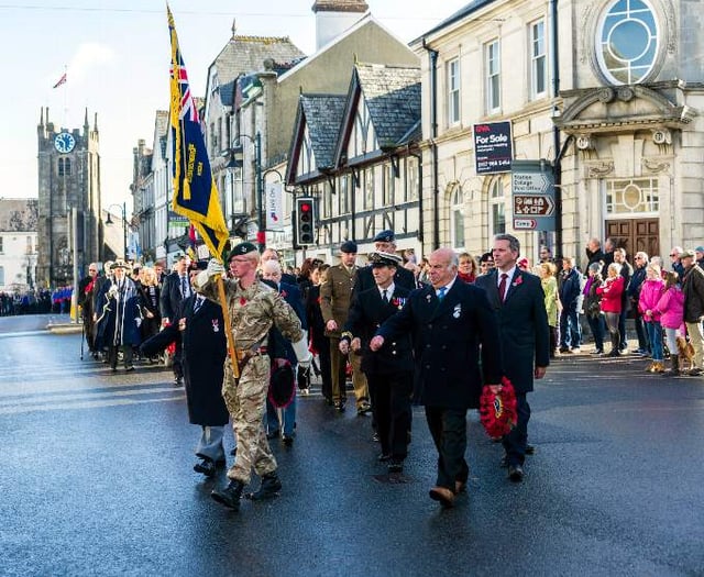 Okehampton Remembrance Parade back