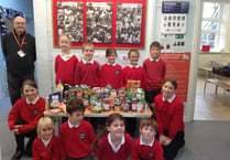 Lydford Primary helps foodbank through harvest celebrations