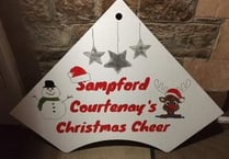 Christmas cheer in Sampford Courtenay for roof appeal