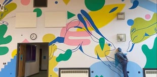 Mural adds a special touch to new school building