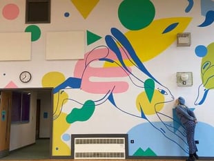 Mural adds a special touch to new school building