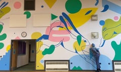 Mural adds a special touch to new school building