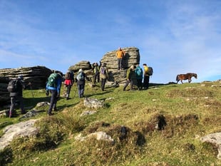 Okehampton Ramblers explore Bronze Age settlement