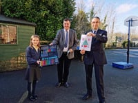 Hatherleigh card design winner gets visit from MP