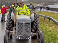 Almost 100 tractors take part in charity event