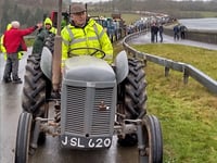 Almost 100 tractors take part in charity event
