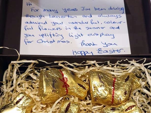 Easter surprise on the doorstep