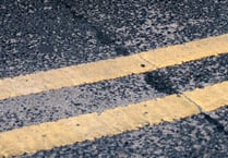 Double yellow lines for roads around Two Bridges 