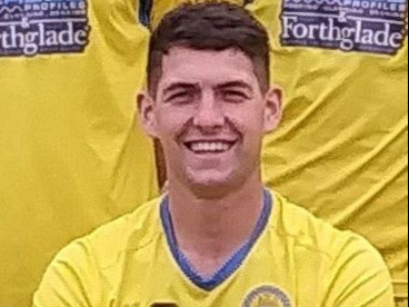 Okehampton Argyle goalscorer Luke Mortimore