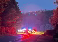 A377 closed at Crediton due to serious collision
