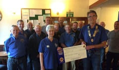 Okehampton Lions Club gives £1,000 to cancer charity FORCE
