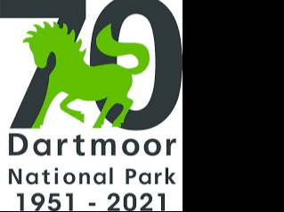 Dartmoor National Park 70 years logo