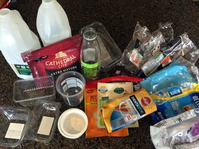 Plastic waste from Big Plastic Count 2022