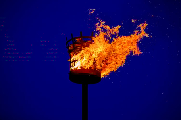 Jubilee Beacon lighting at the Pimple