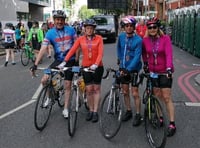 Lifton cycling quartet raise more than £1,300 for centre