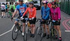 Lifton cycling quartet raise more than £1,300 for centre