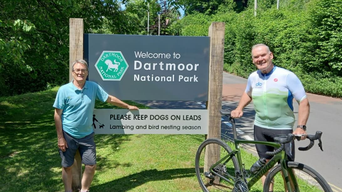 Cycling event helps pay for Dartmoor signs okehamptontoday