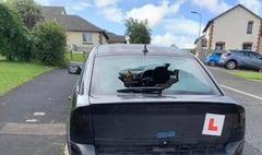 Okehampton police investigate vandalism to car
