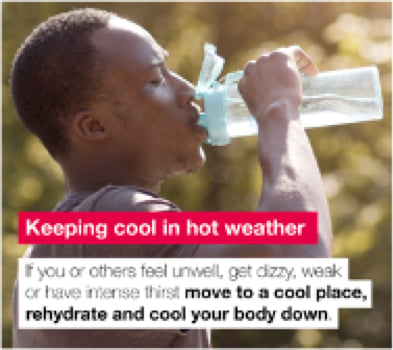 Keeping cool in the exceptional heat - NHS advice