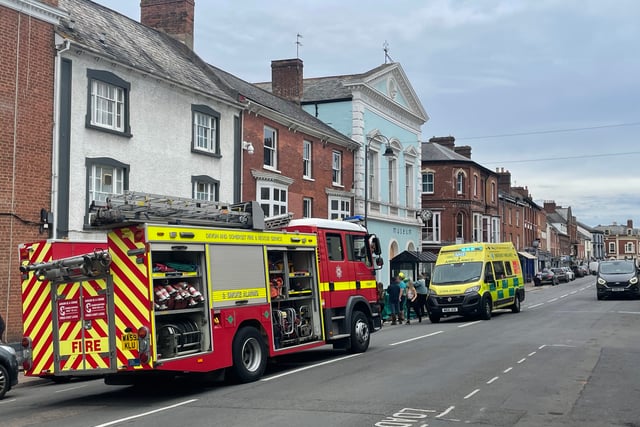 Crediton High Street currently closed due to serious incident
