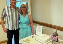 Okehampton wedding anniversary couple donate to cancer charity