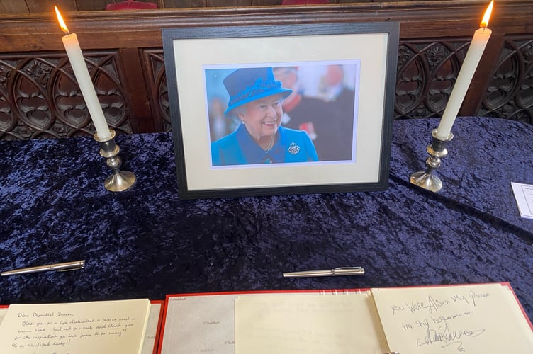 Book of condolences for the Queen
